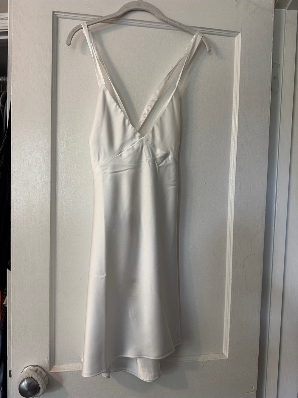 Show me your mumu Anderson mini dress white ivory